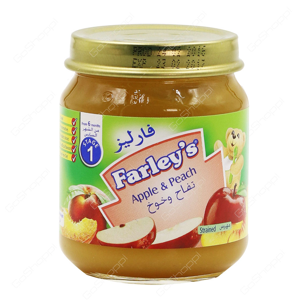Farleys Apple And Peach Stage 1 120 g