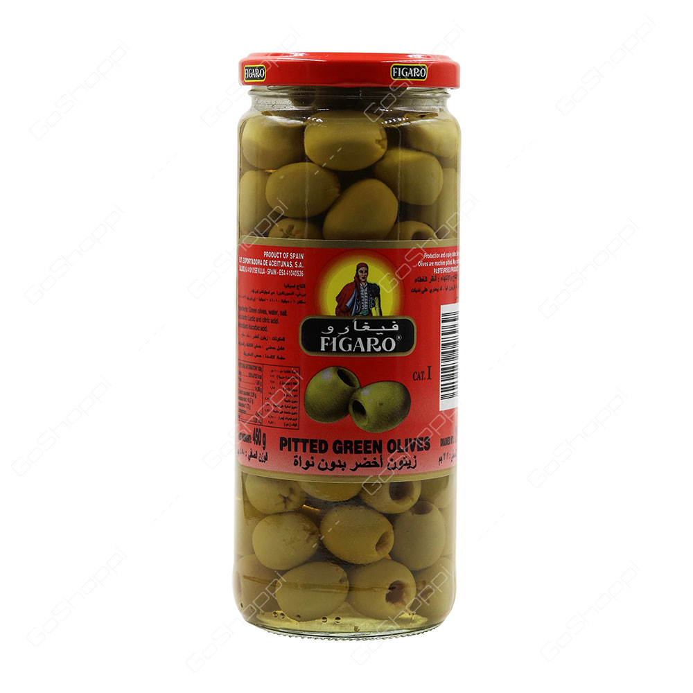 Figaro Pitted Green Olives 450 g