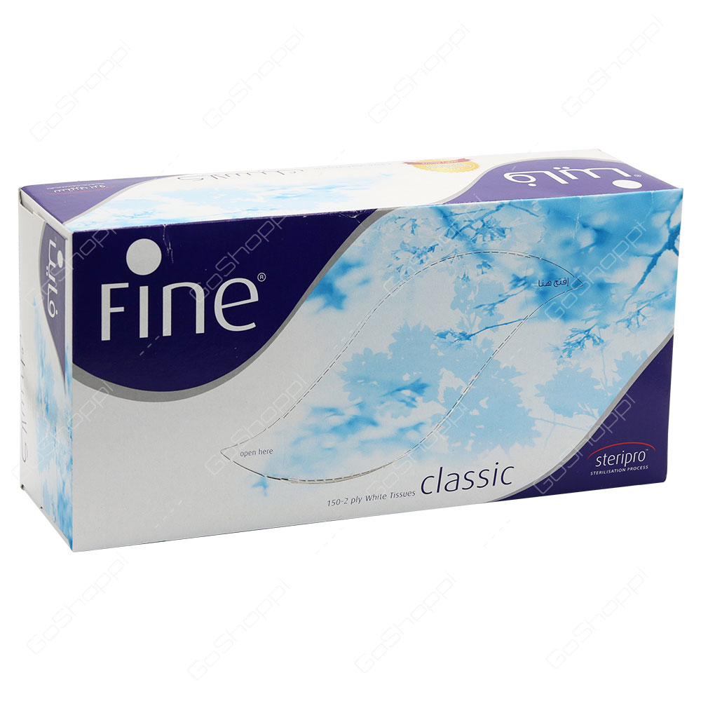 Fine Classic White Tissues 150 Tissues