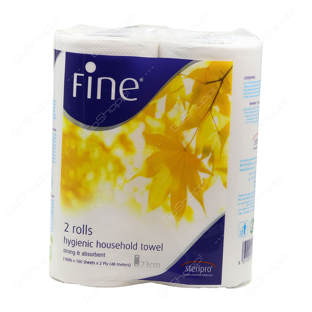 Fine Hygienic Household Towel 2 Rolls