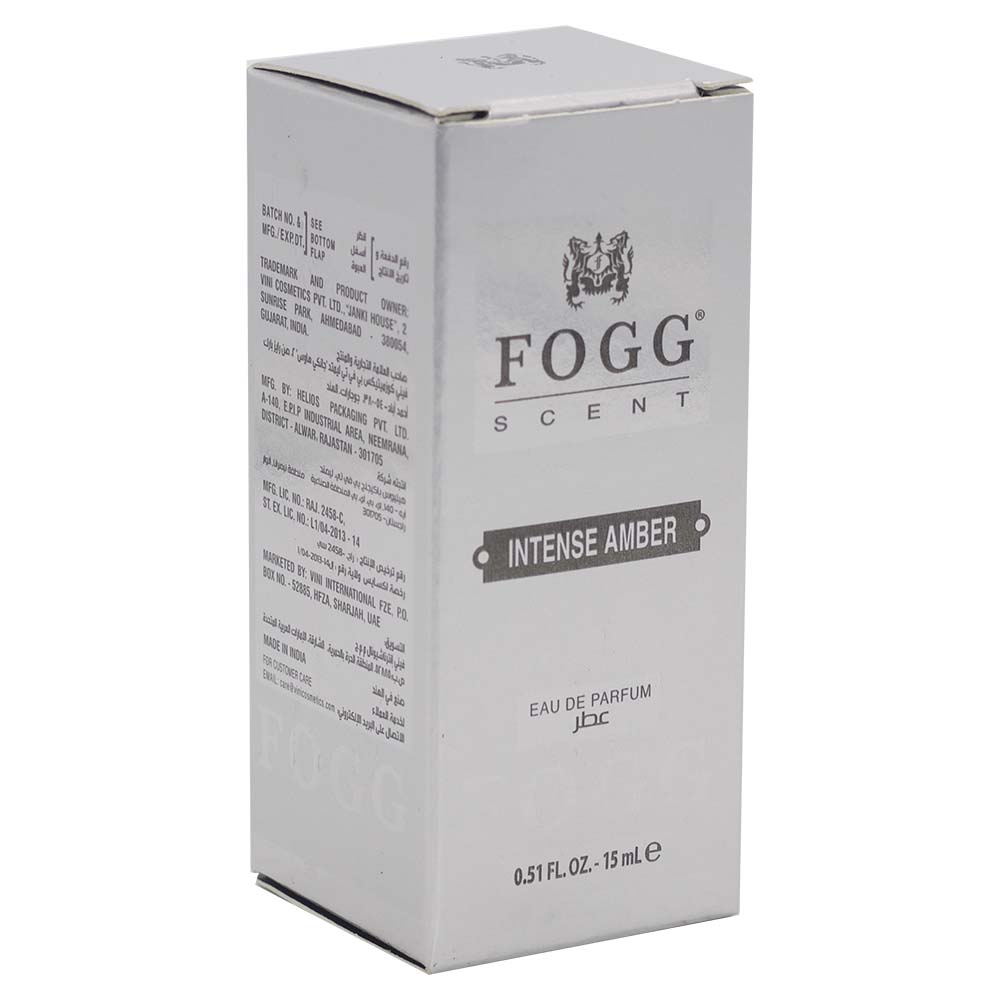 Fogg Scent Intense Amber Eau De Parfum 15ml