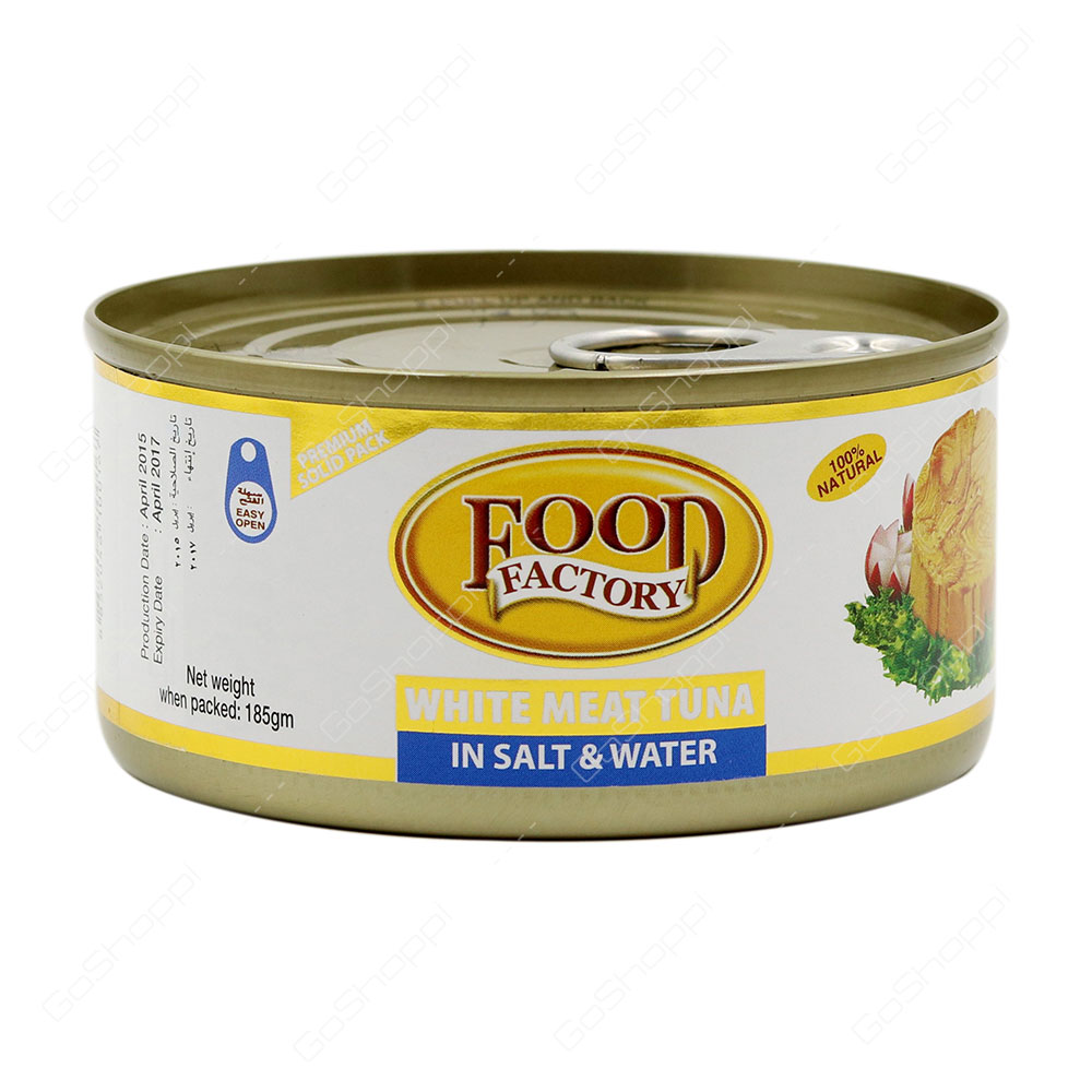 Food Factory White Meat Tuna In Salt and Water 185 g