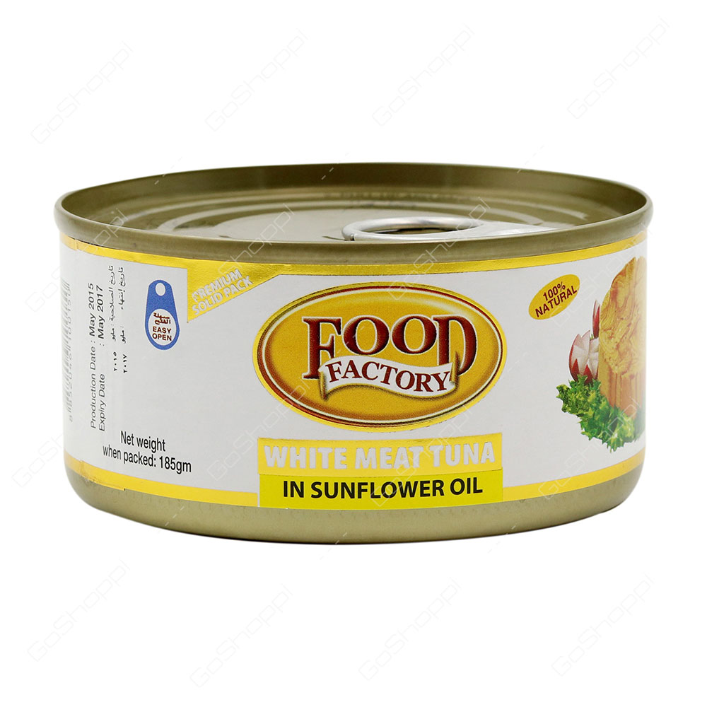 Food Factory White Meat Tuna In Sunflower Oil 185 g
