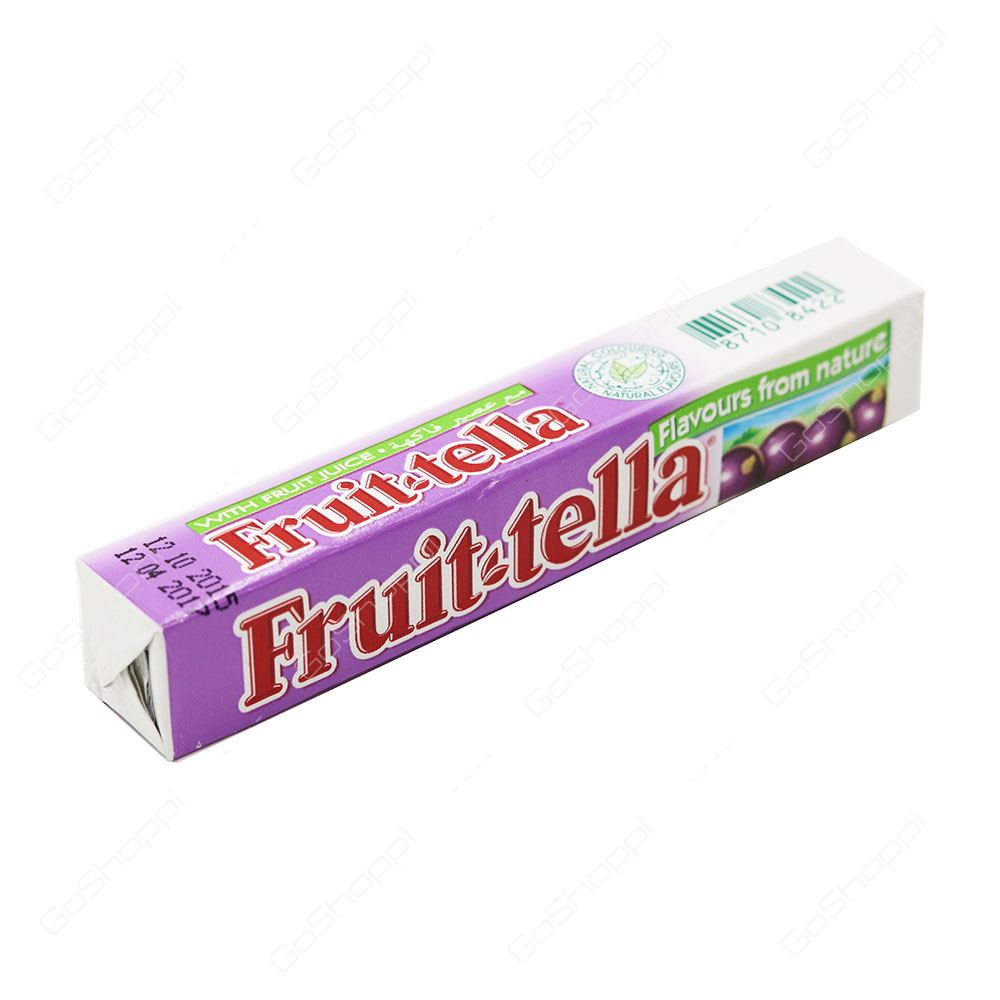 Fruit Tella Blackcurrant Chews 12 pcs