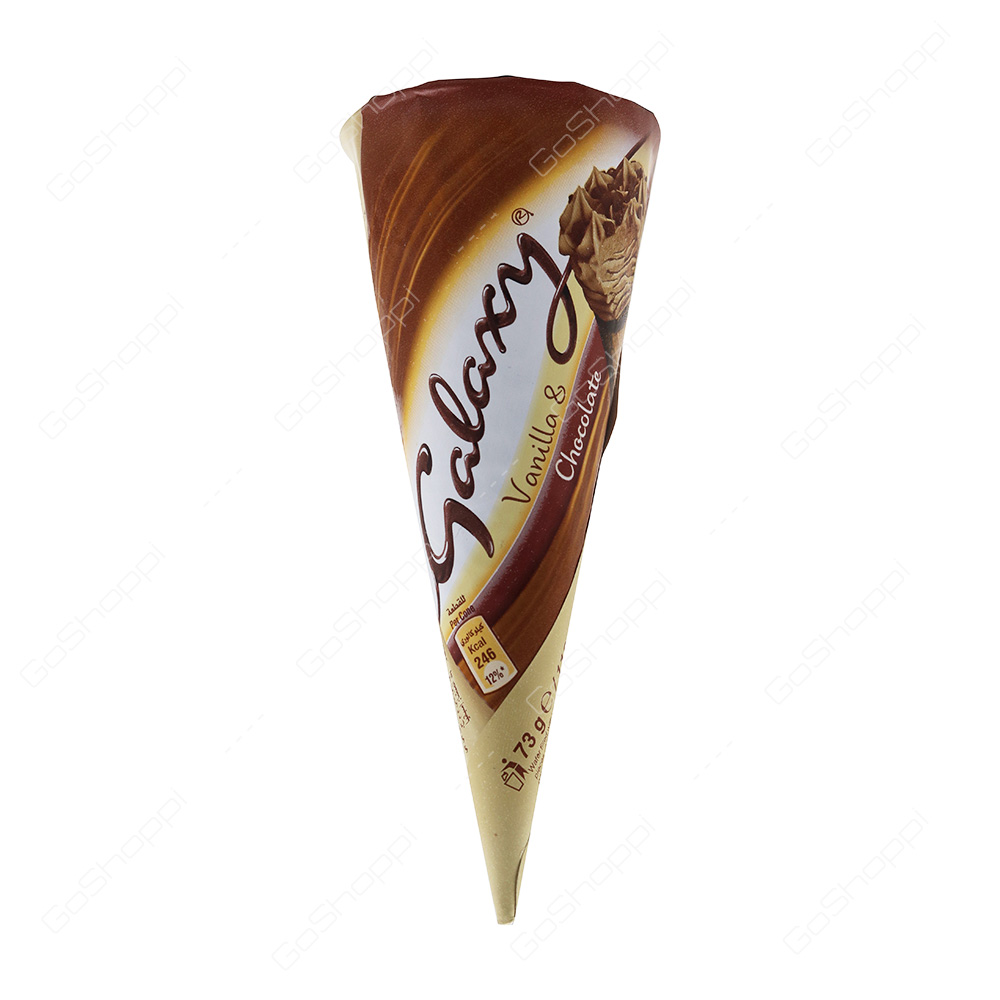 Galaxy Vanilla And Chocolate Cone Icecream 73 g