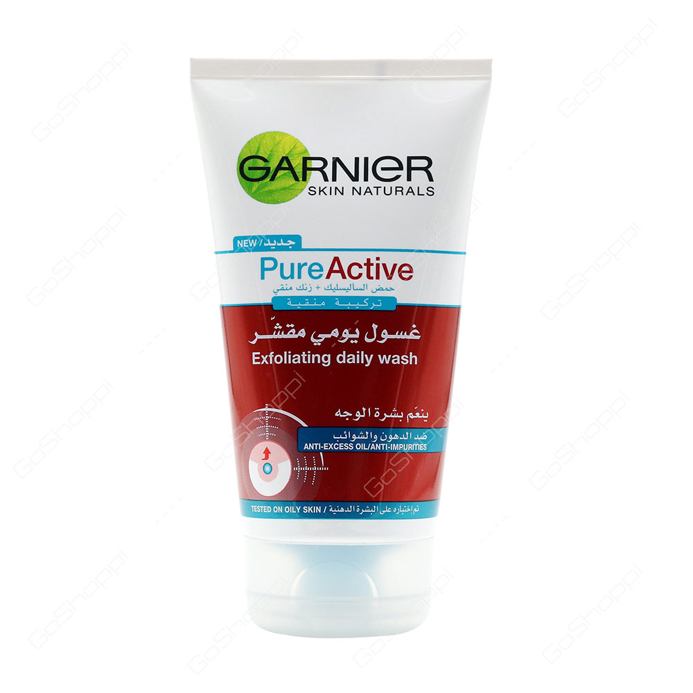 Garnier Skin Naturals Pure Active Exfoliating Daily Wash 150 ml