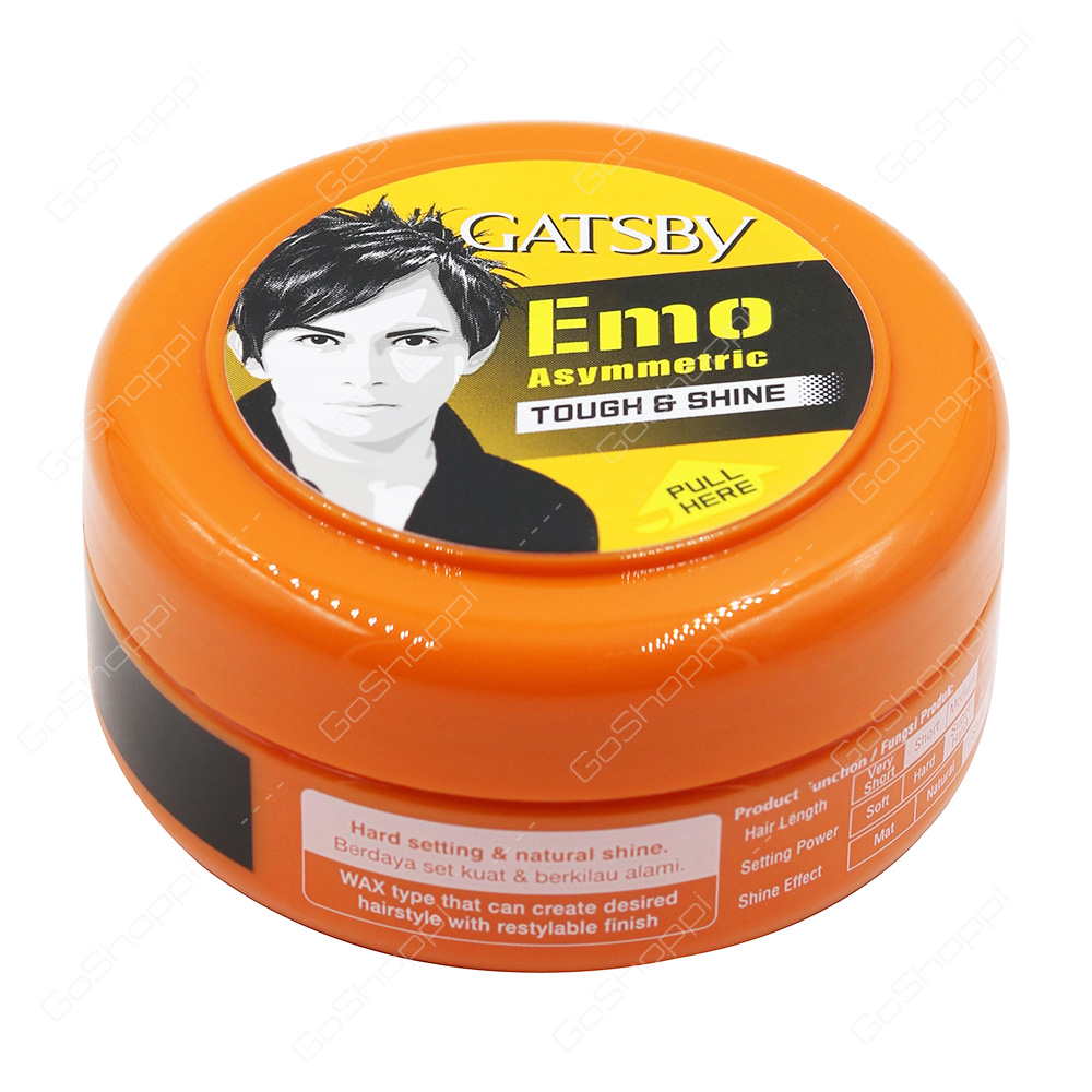 Gatsby Emo Asymmetric Tough and Shine Styling Wax 75 g