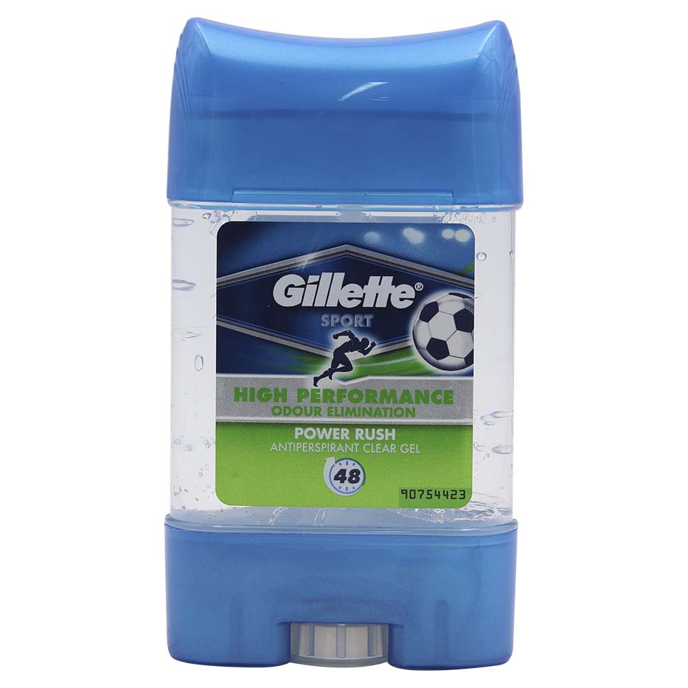 Gillette Sport Power Rush Antiperspirant Clear Gel 70ml