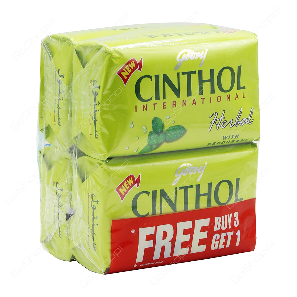 Godrej Cinthol Herbal Soap 4 Pack