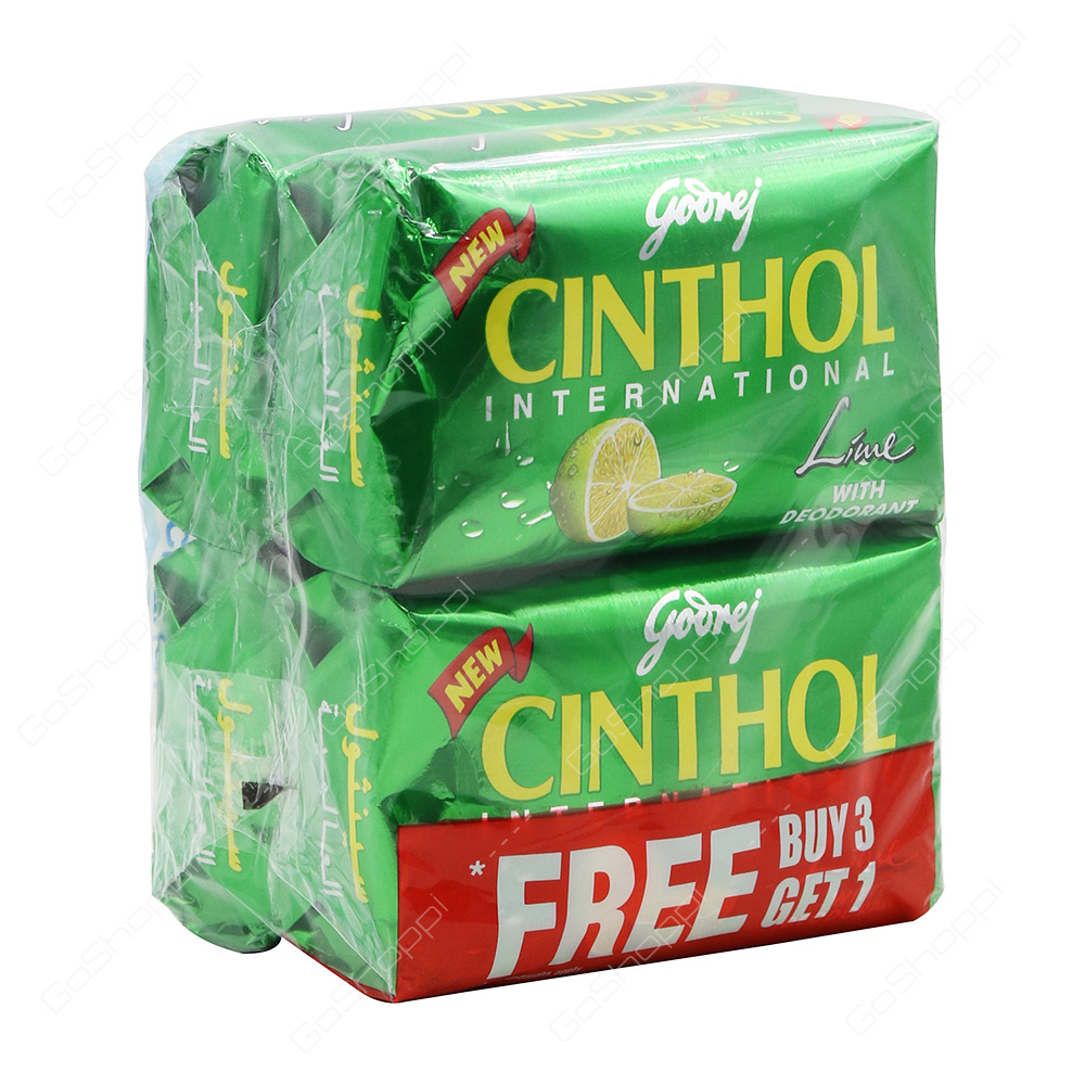 Godrej Cinthol Lime Soap 4 Pack