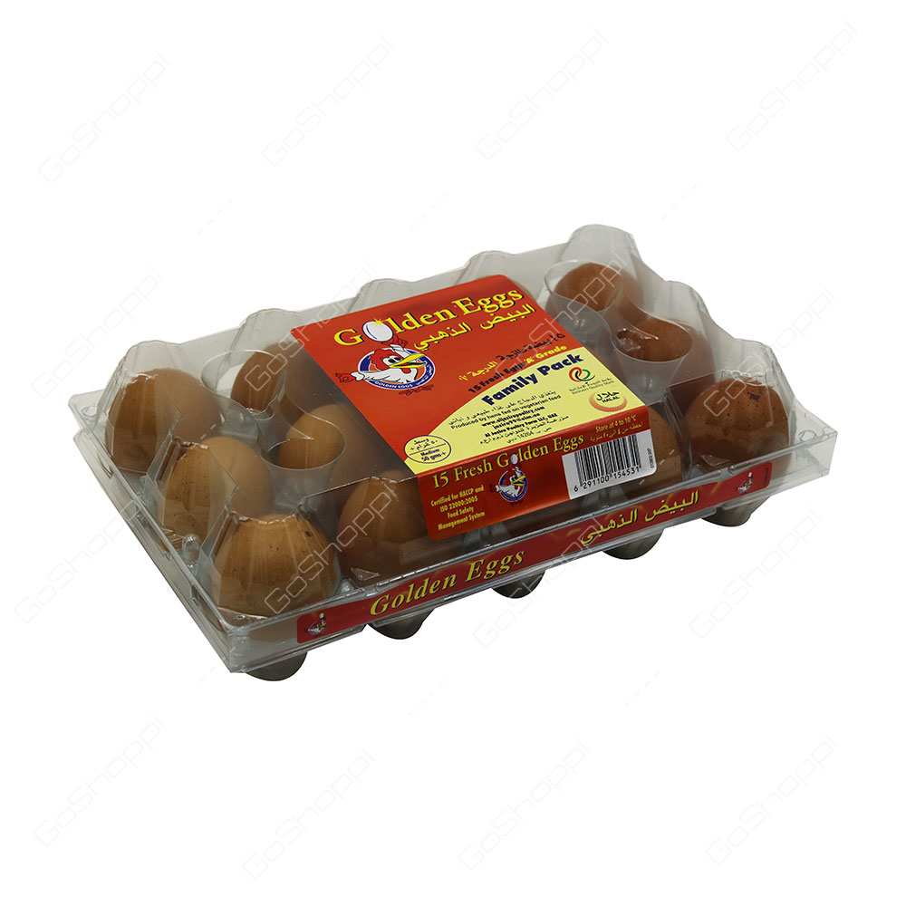 Golden Eggs Brown Eggs Medium 15 pcs