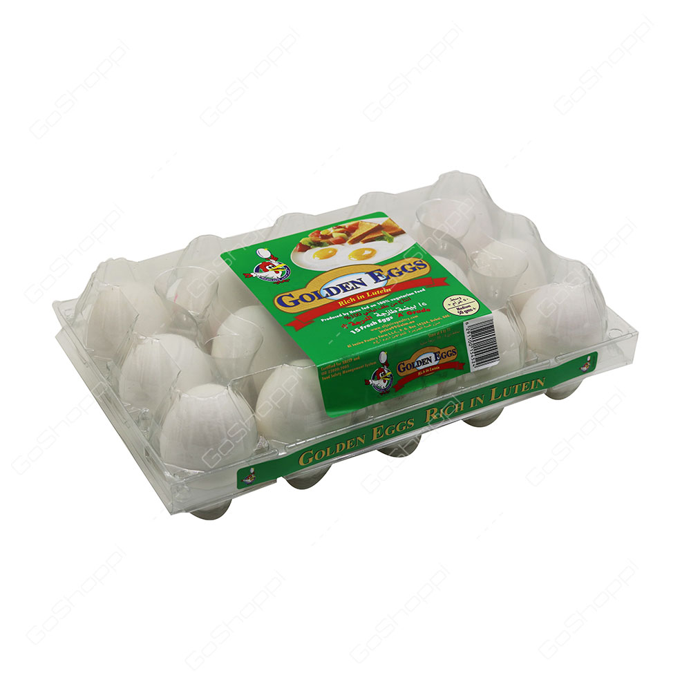 Golden Eggs White Eggs Medium 15 pcs