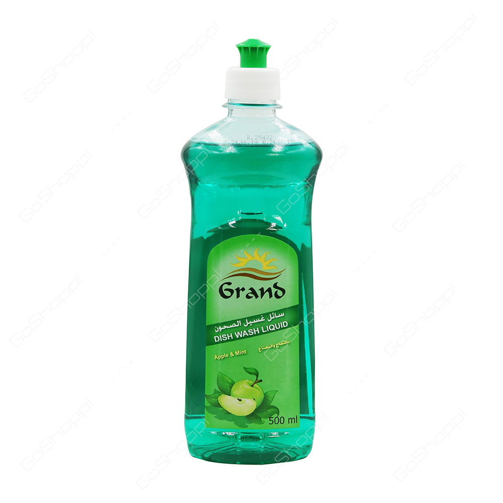 Grand Dish Wash Liquid Apple And Mint 500 ml