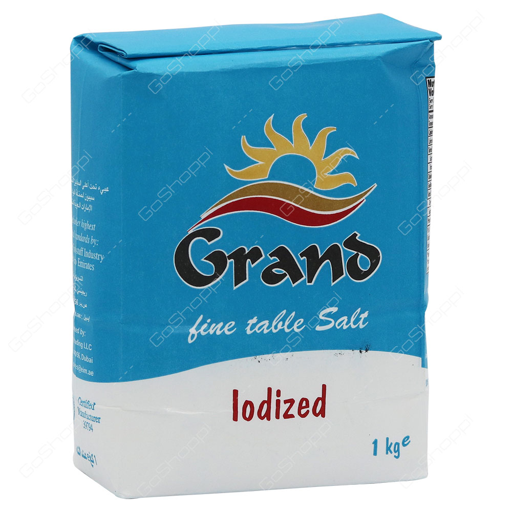 Grand Fine Table Salt Iodized 1 kg