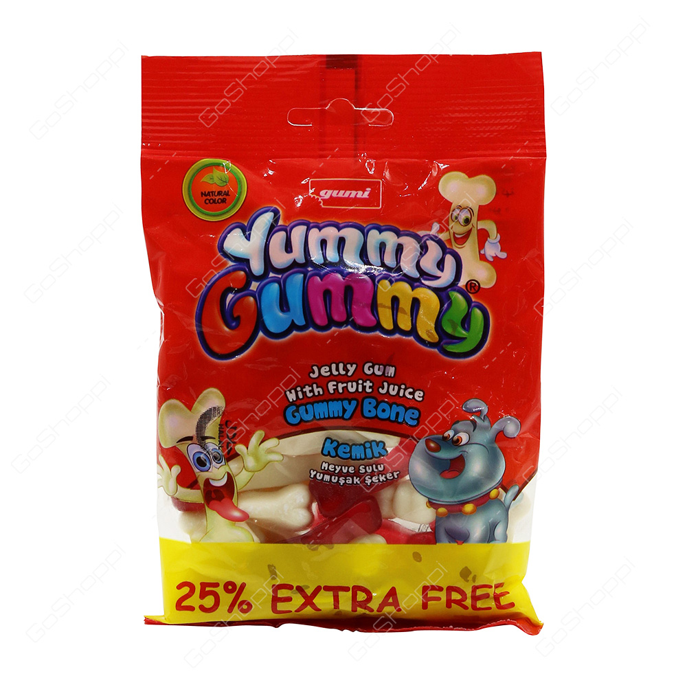 Gumi Yummy Gummy Jelly Gum Gummy Bone 125 g