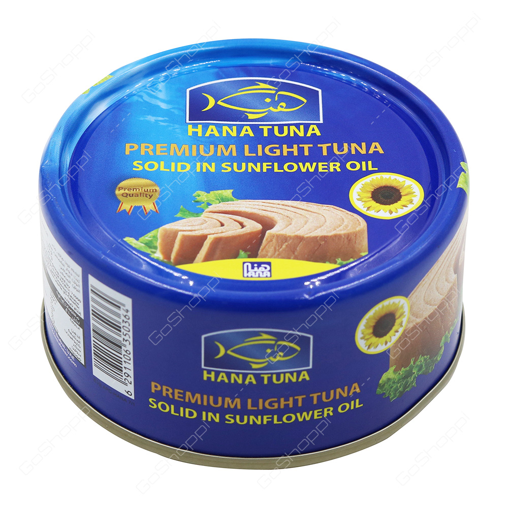 Hana Tuna Premium Light Tuna Solid In Sunflower Oil 170 g