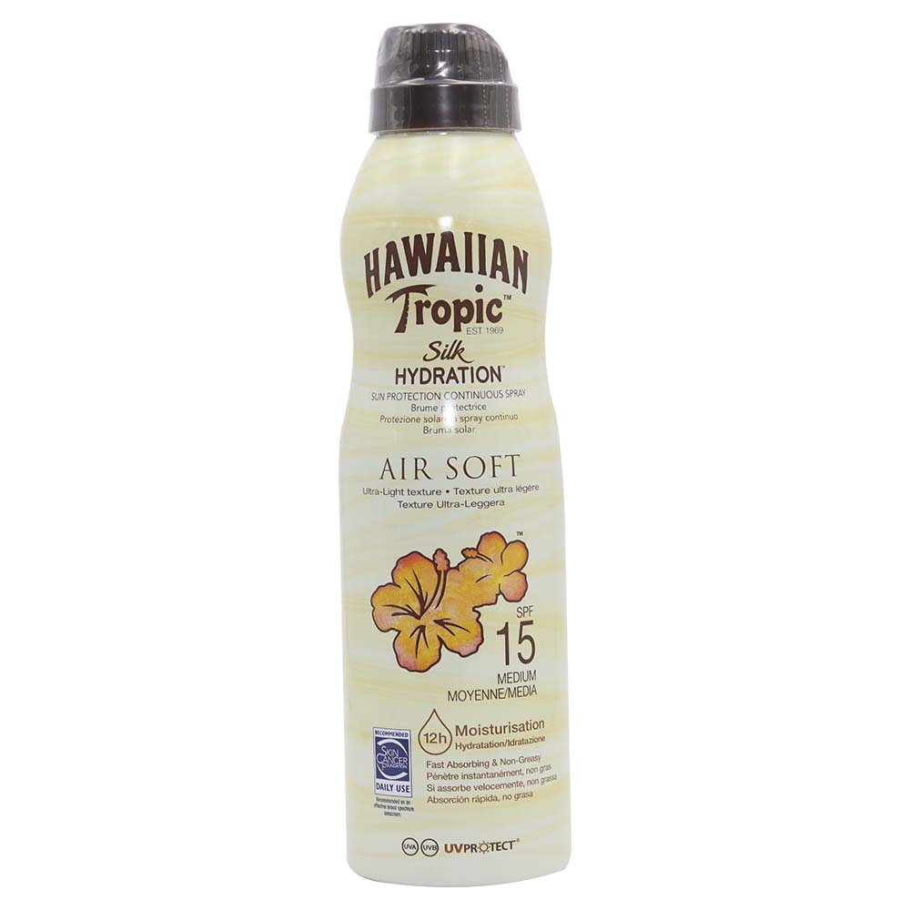 Hawaiian Tropic Silk Hydration Air Sun Protection Spray SPF 15 177ml