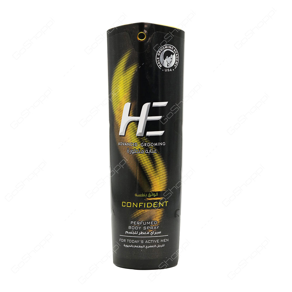 He Confident Perfumed Body Spray 150 ml