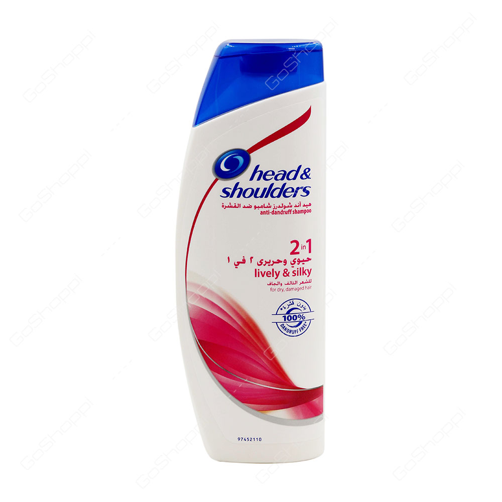 Head And Shoulders Lively And Silky 2 in 1 Shampoo 400 ml
