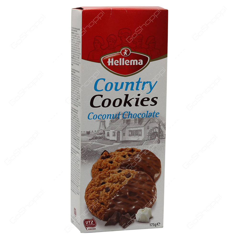 Hellema Country Cookies Coconut Chocolate 175 g