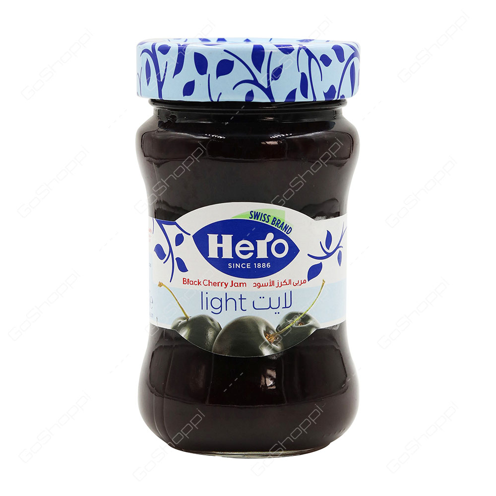 Hero Light Black Cherry Jam 200 g