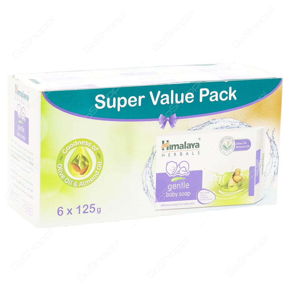 Himalaya Herbals Gentle Baby Soap Super Value Pack 6X125 ml