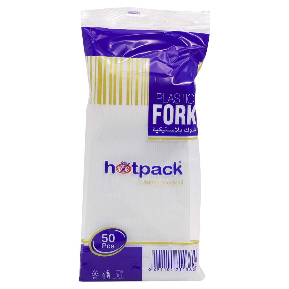 Hotpack Disposable Plastic Fork 50pcs