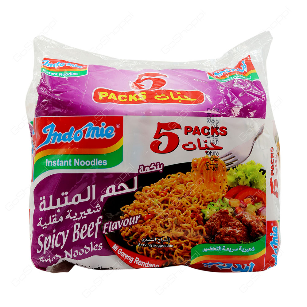 Indomie Instant Noodles Spicy Beef Flavour 5 Pack