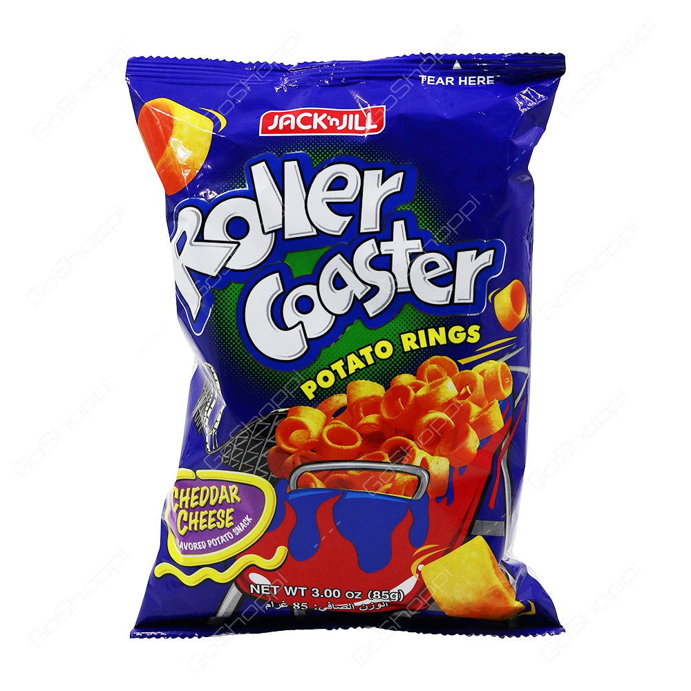 Jack n Jill Roller Coaster Potato Rings Cheddar Cheese 85 g