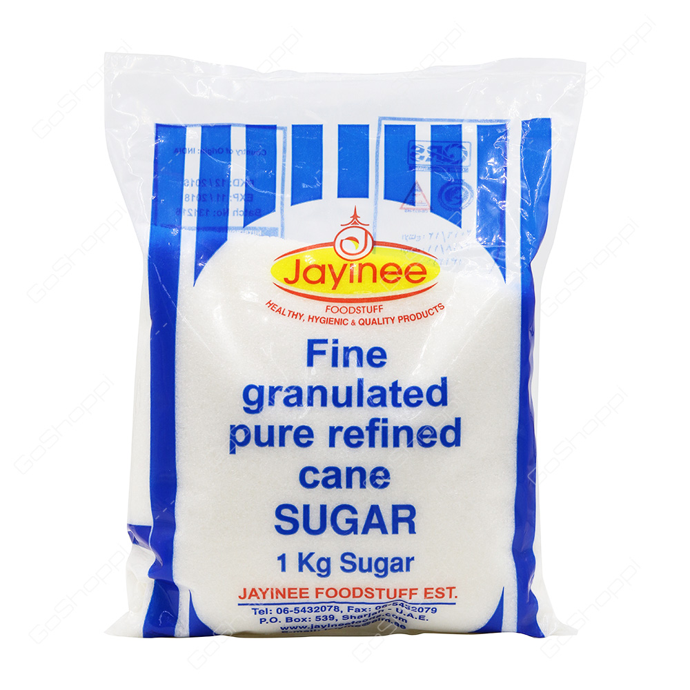 Jayinee Fine Granulated Pure Refined Cane Sugar 1 kg