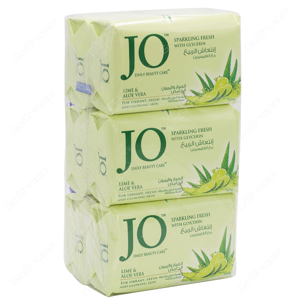 Jo Lime & Aloe Vera Soap Special Offer 6X125 g