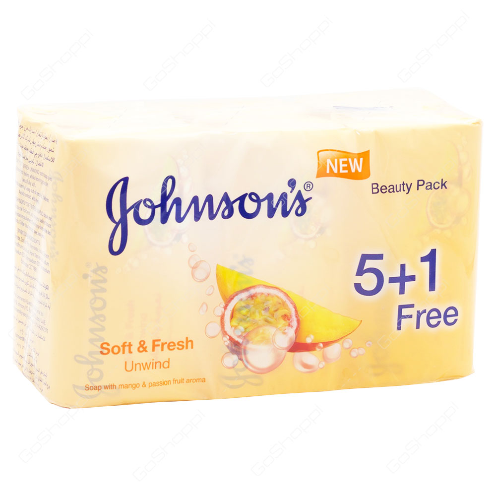Johnsons Soft & Fresh Soap 6X125 ml
