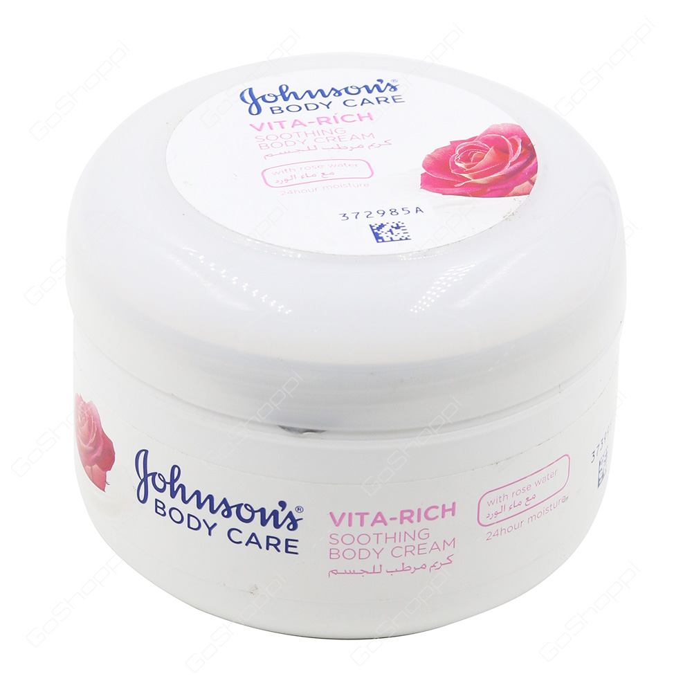 Johnsons Soothing Body Cream with Rose Water 200 ml