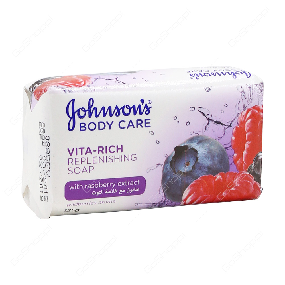 Johnsons Vita Rich Replenishing Soap with Raspberry Extract 125 g