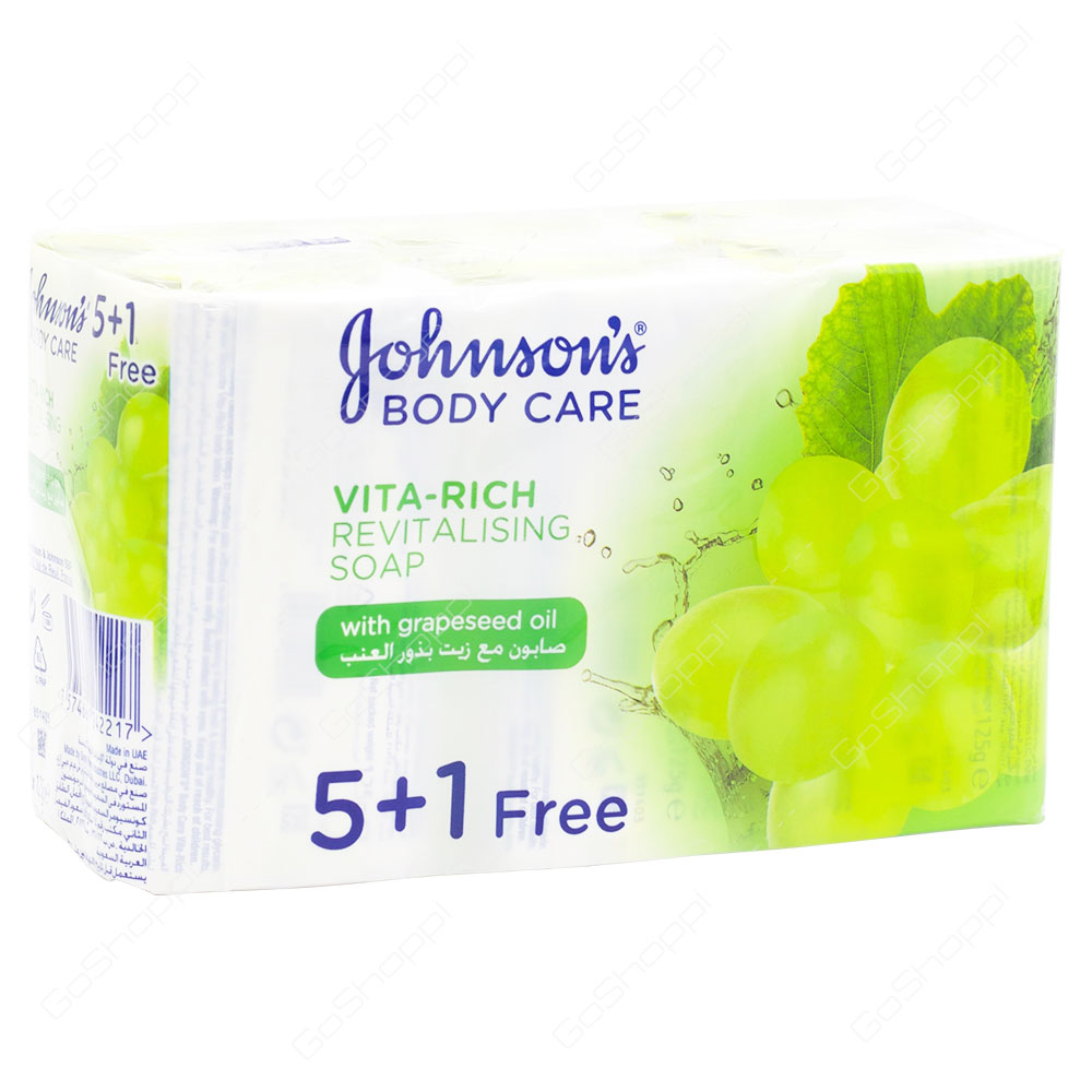 Johnsons Vita Rich Revitalising Soap 6X125 ml