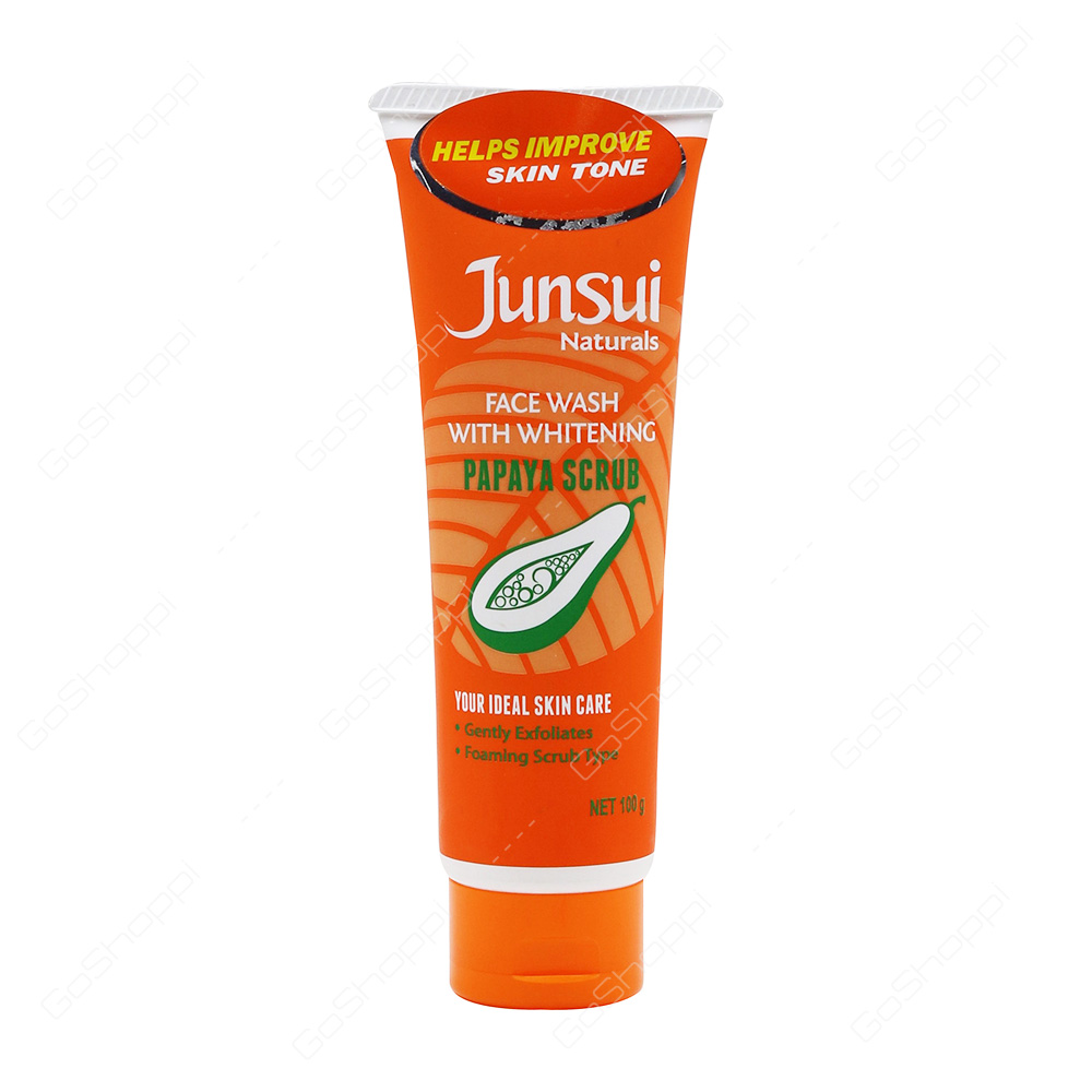Junsui Papaya Scrub Whitening Face Wash 100 g