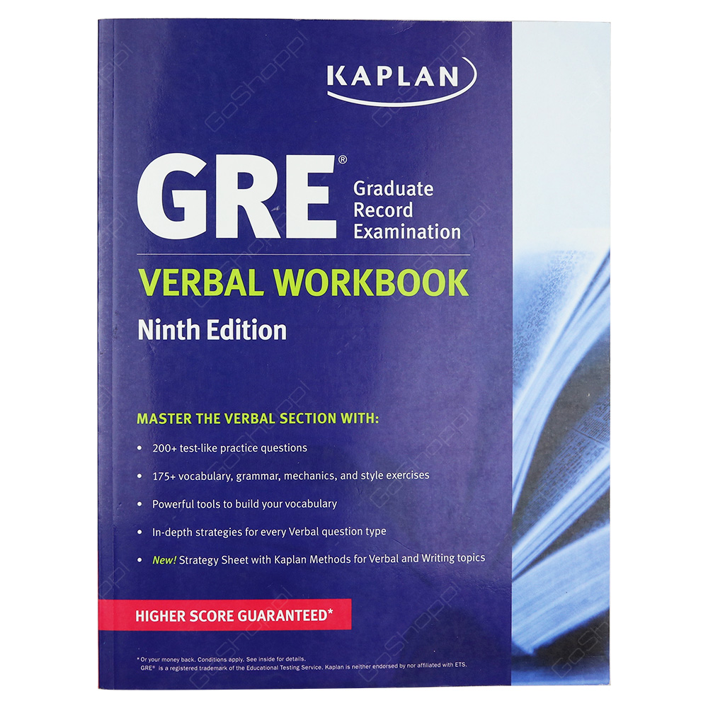 Kaplan GRE Verbal Workbook Ninth Edition