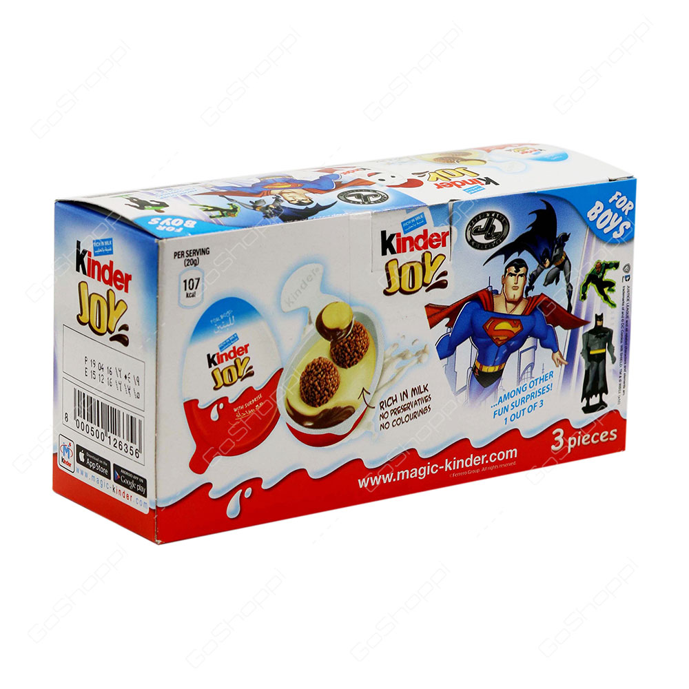 Kinder Joy For Boys 3 pcs