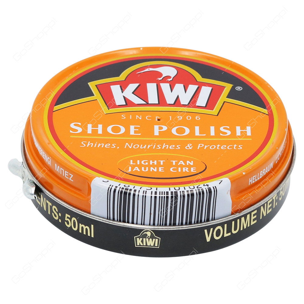 Kiwi Light Tan Shoe Polish 50 ml