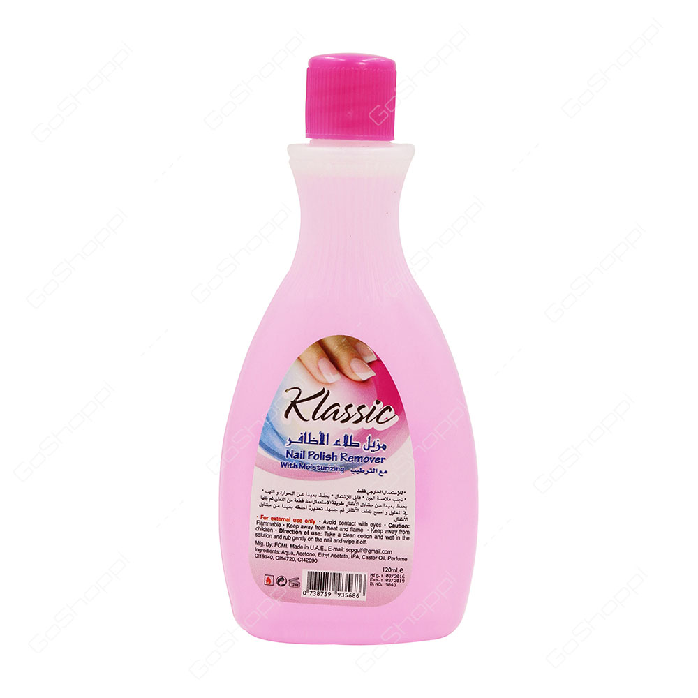 Klassic Nail Polish Remover Pink 120 ml