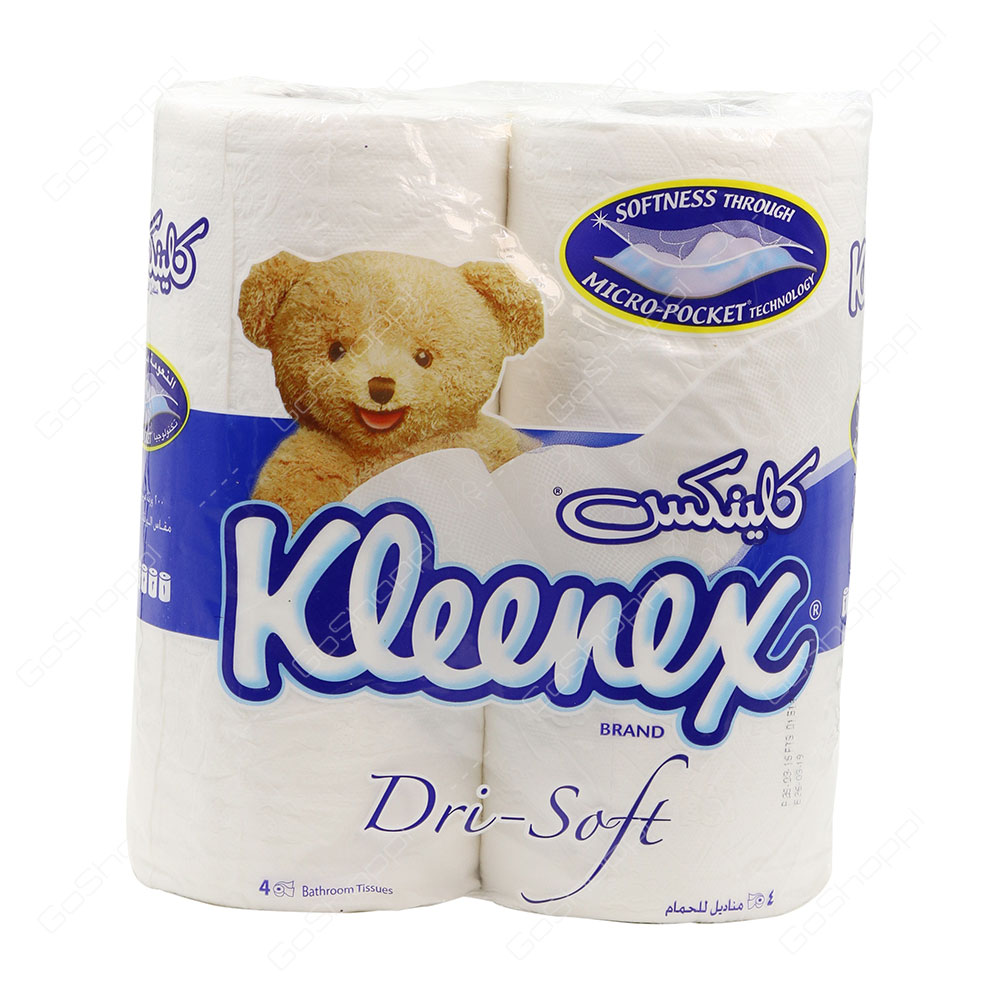 Kleenex Dri Soft Bathroom Tissues 4 Rolls