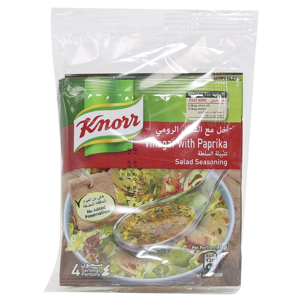 Knorr Vinegar With Paprika Salad Seasoning 4X10g