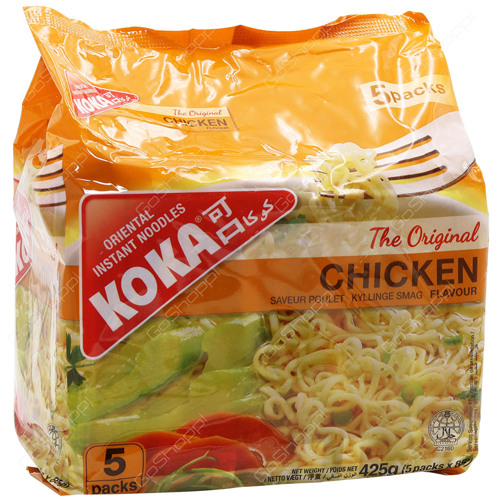 Koka The Original Chicken Flavour Noodles 5X85 g