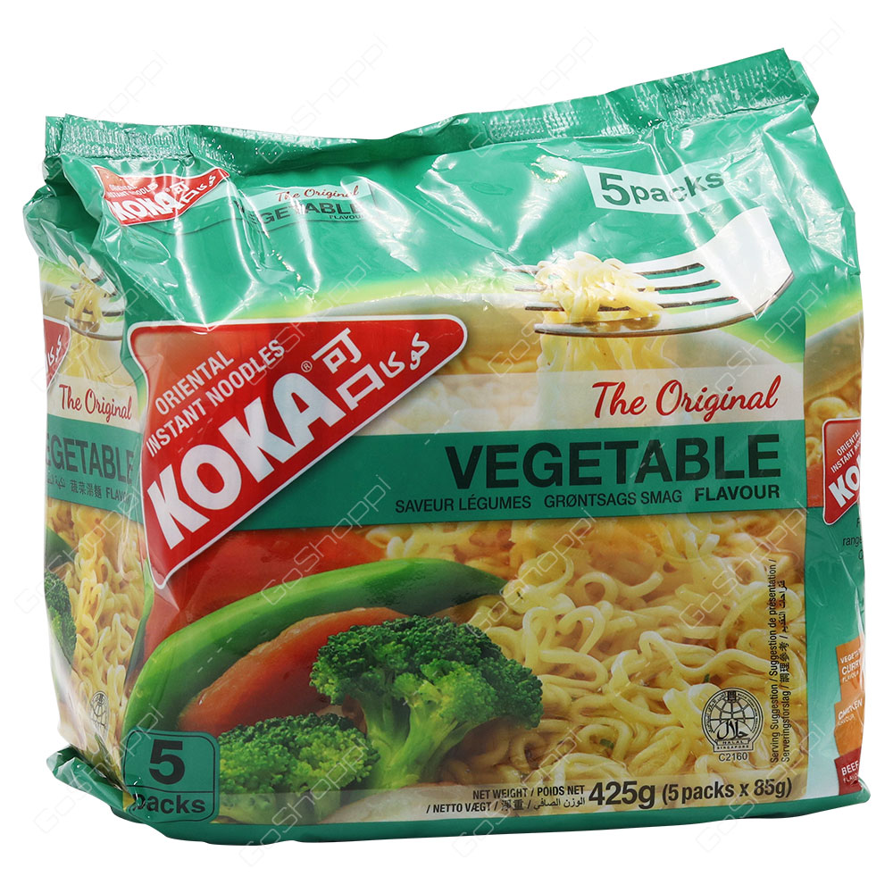 Koka The Original Vegetable Flavour Noodles 5X85 g