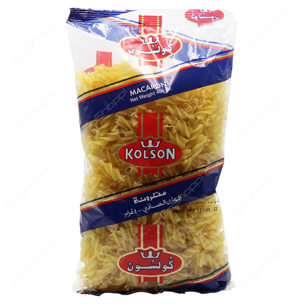 Kolson Macaroni Shape 10 400 g