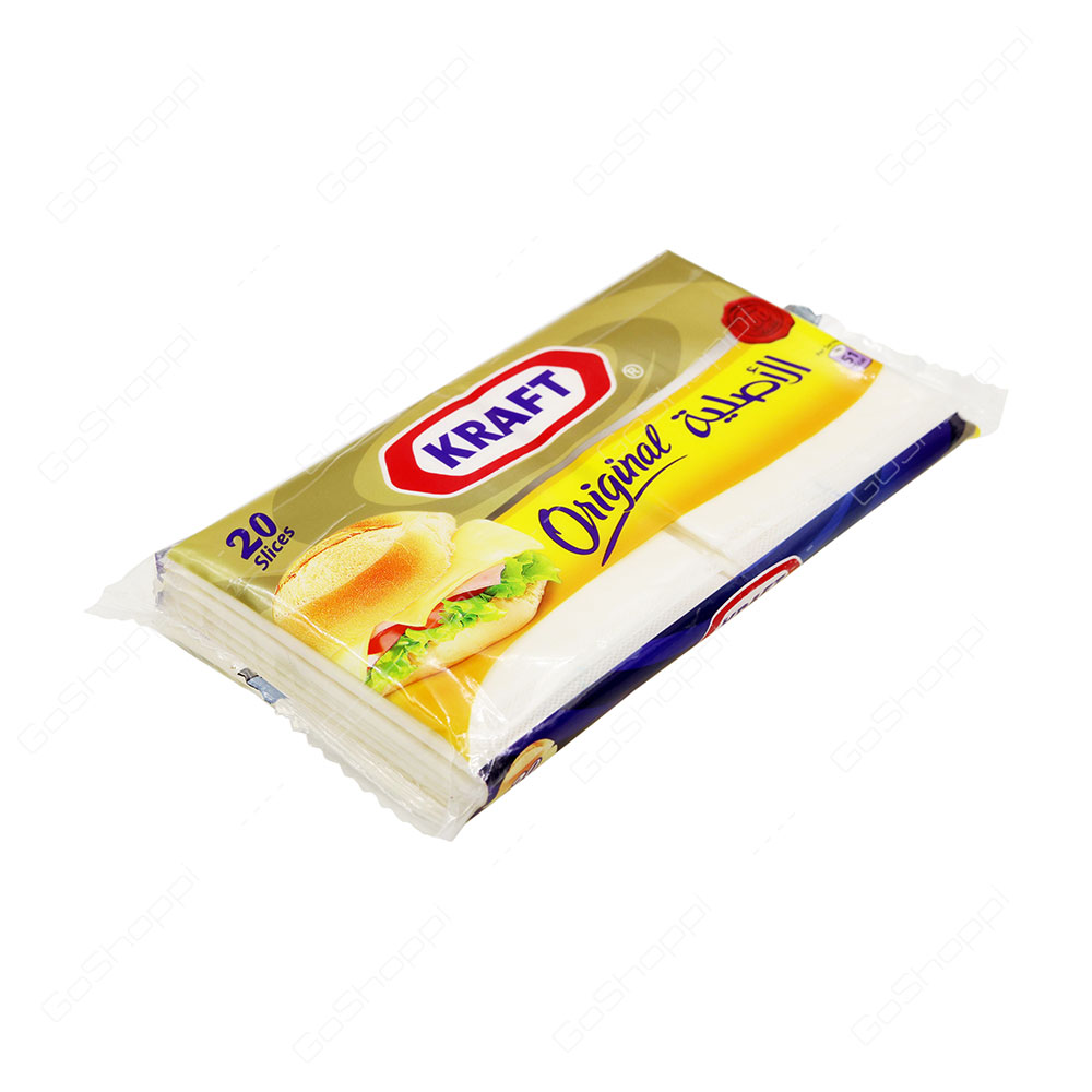 Kraft Original Processed Cheddar Cheese Slices 20 Slices