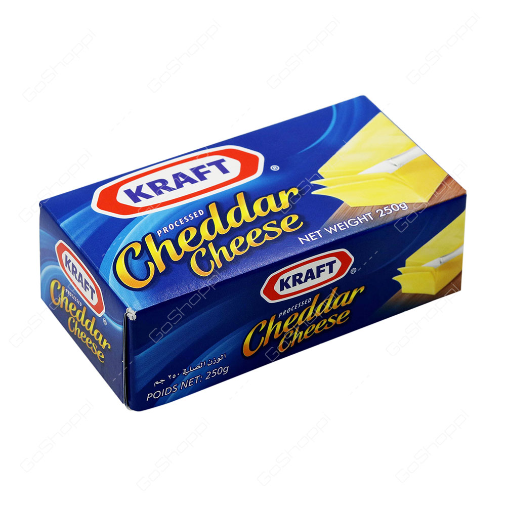 Kraft Processed Cheddar Cheese 250 g