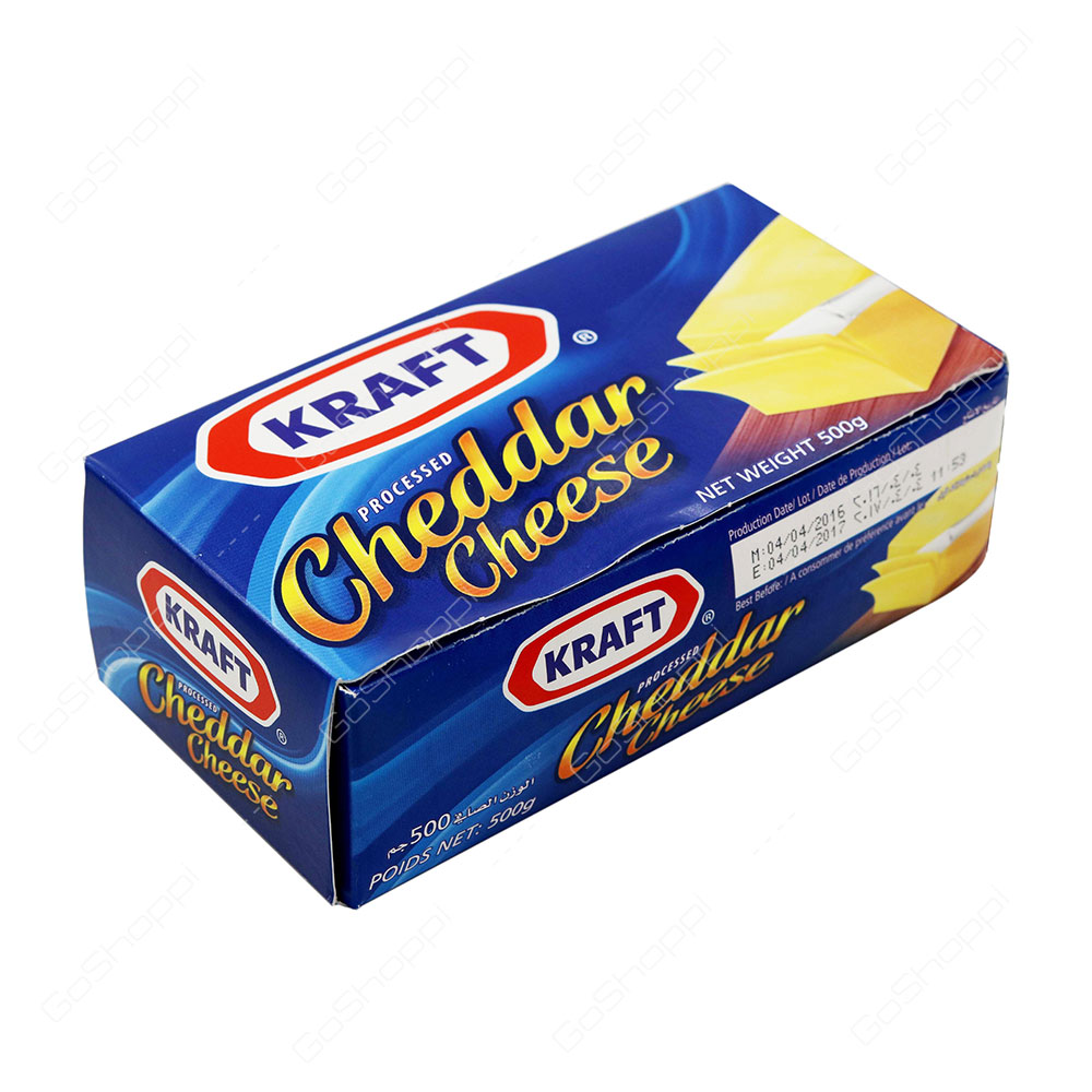 Kraft Processed Cheddar Cheese 500 g