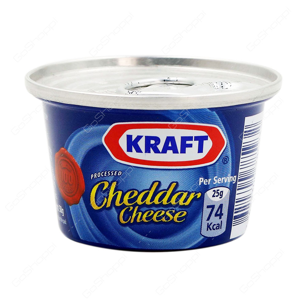 Kraft Processed Cheddar Cheese 50 g