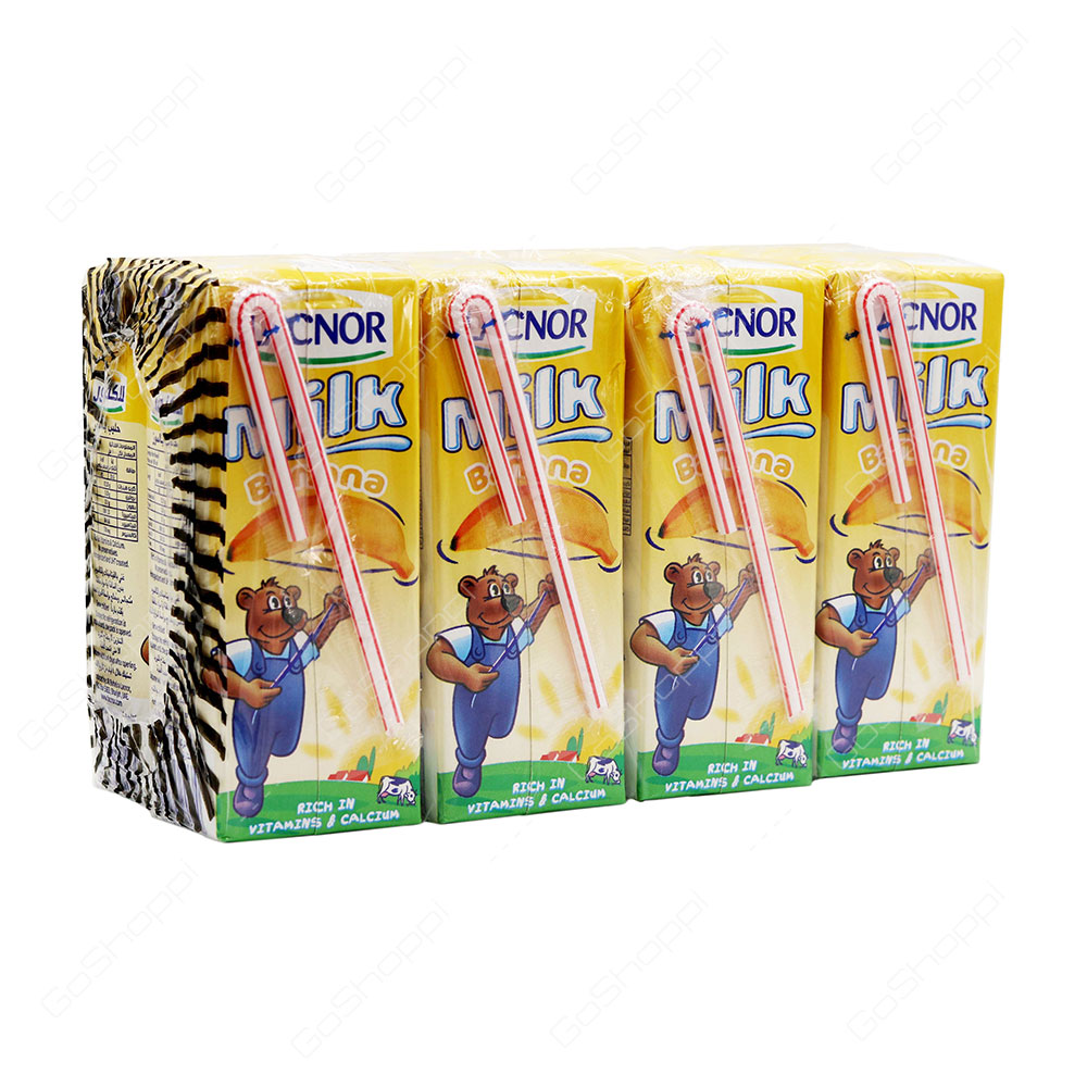 Lacnor Banana Milk 8X180 ml